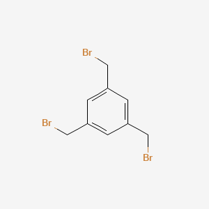 Chemical structure of 1,3,5-Tris(bromomethyl)benzene