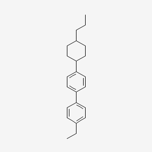Chemical structure of trans-4-Ethyl-4'-(4-n-propylcyclohexyl)biphenyl