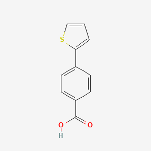 Chemical structure of 4-(Thiophen-2-yl)benzoic acid
