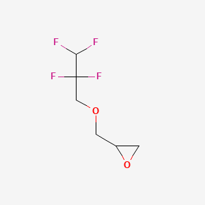 Chemical structure of Glycidyl 2,2,3,3-tetrafluoropropyl ether