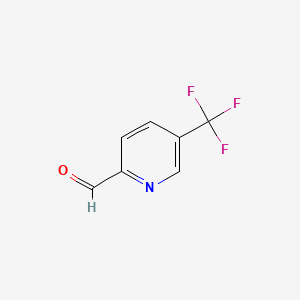 Chemical structure of 5-(trifluoromethyl)pyridine-2-carbaldehyde