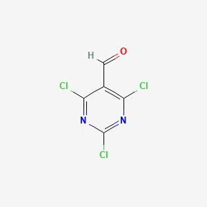 Chemical structure of 2,4,6-Trichloropyrimidine-5-carboxaldehyde