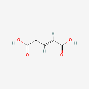 Chemical structure of trans-Glutaconic Acid