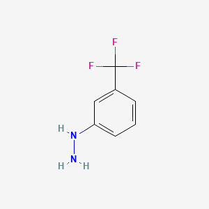 Chemical structure of 3-(Trifluoromethyl)phenylhydrazine