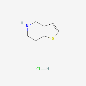 Chemical structure of 4,5,6,7-Tetrahydrothieno[3,2-c]pyridine Hydrochloride