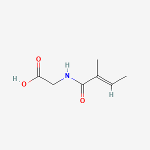 Chemical structure of N-Tigloylglycine