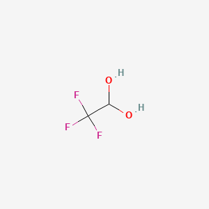 Chemical structure of Trifluoroacetaldehyde hydrate
