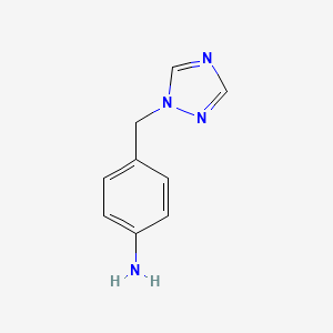 Chemical structure of 1-(4-Aminobenzyl)-1,2,4-triazole
