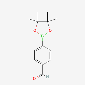 Chemical structure of 4-Formylphenylboronic Acid Pinacol Ester