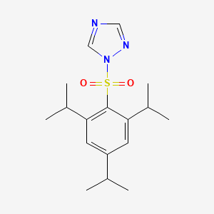 Chemical structure of 1-(2,4,6-Triisopropylphenylsulfonyl)-1,2,4-triazole