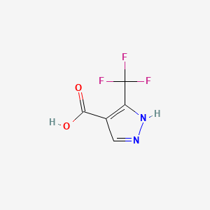 Chemical structure of 3-(Trifluoromethyl)pyrazole-4-carboxylic acid