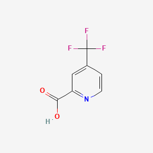 Chemical structure of 4-(Trifluoromethyl)pyridine-2-carboxylic acid