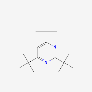 Chemical structure of 2,4,6-Tri-tert-butylpyrimidine