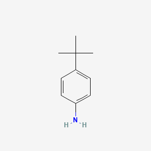 Chemical structure of 4-tert-Butylaniline