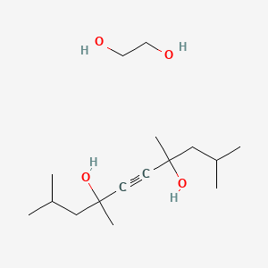 Chemical structure of 2,4,7,9-Tetramethyl-5-decyne-4,7-diol ethoxylate