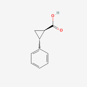 Chemical structure of trans-2-Phenylcyclopropane-1-carboxylic acid