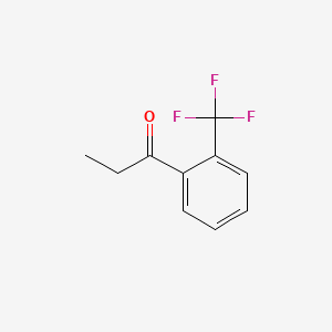 Chemical structure of 2-(Trifluoromethyl)propiophenone
