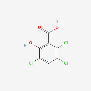 Chemical structure of 3,5,6-Trichlorosalicylic Acid