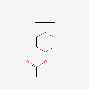 Chemical structure of 4-tert-Butylcyclohexyl acetate