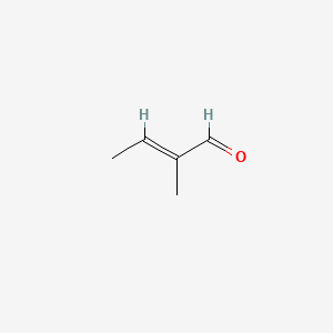 Chemical structure of trans-2-Methyl-2-butenal