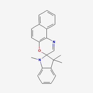 Chemical structure of 1,3,3-Trimethylindolinonaphthospirooxazine