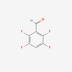 Chemical structure of 2,3,5,6-Tetrafluorobenzaldehyde