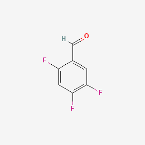 Chemical structure of 2,4,5-Trifluorobenzaldehyde