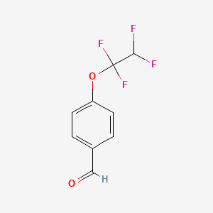 Chemical structure of 4-(1,1,2,2-Tetrafluoroethoxy)benzaldehyde