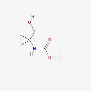 Chemical structure of [1-(tert-Butoxycarbonylamino)cyclopropyl]methanol