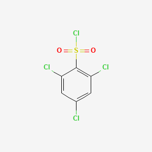Chemical structure of 2,4,6-Trichlorobenzenesulfonyl Chloride