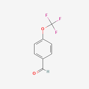 Chemical structure of 4-(Trifluoromethoxy)benzaldehyde