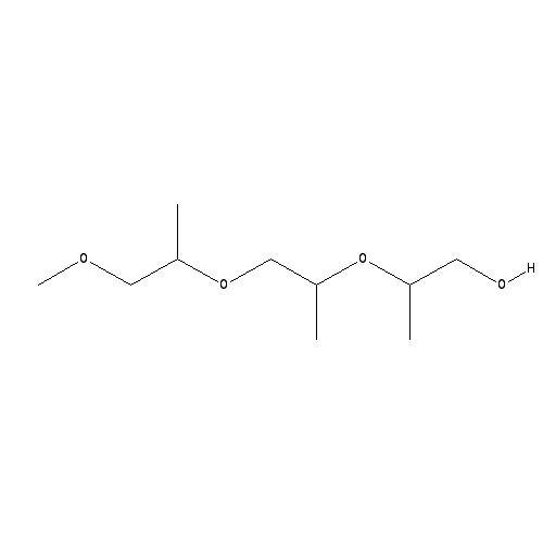 Chemical structure of 1-Propanol, 2-(2-(2-methoxypropoxy)propoxy)-