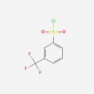 Chemical structure of 3-(Trifluoromethyl)benzenesulfonyl Chloride