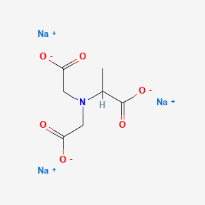 Chemical structure of Trisodium dicarboxymethyl alaninate