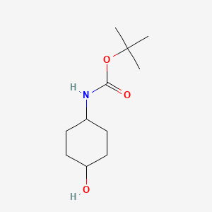 Chemical structure of trans-4-(tert-Butoxycarbonylamino)cyclohexanol