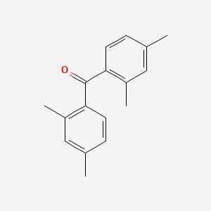 Chemical structure of 2,2',4,4'-Tetramethylbenzophenone