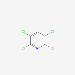 Chemical structure of 2,3,5,6-Tetrachloropyridine