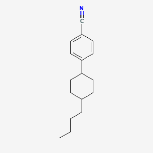 Chemical structure of 4-(trans-4-Butylcyclohexyl)benzonitrile