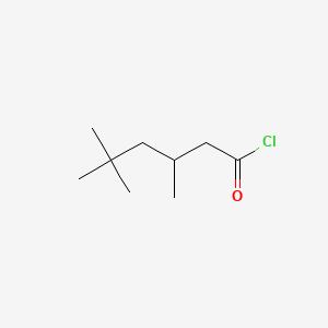 Chemical structure of 3,5,5-Trimethylhexanoyl Chloride