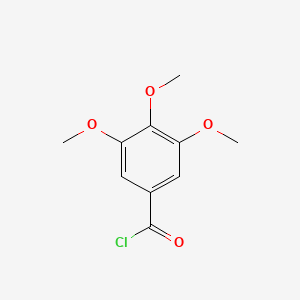 Chemical structure of 3,4,5-Trimethoxybenzoyl Chloride