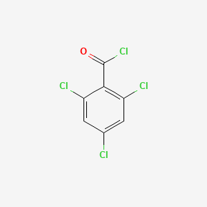 Chemical structure of 2,4,6-Trichlorobenzoyl Chloride