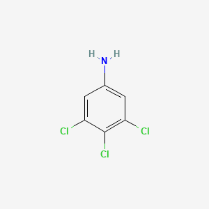 Chemical structure of 3,4,5-Trichloroaniline