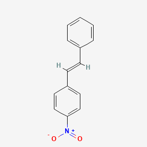 Chemical structure of trans-4-Nitrostilbene