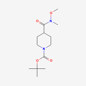 Chemical structure of tert-Butyl 4-(N-Methoxy-N-methylcar bamoyl)-1-piperidinecarboxylate