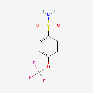 Chemical structure of 4-(Trifluoromethoxy)benzenesulfonamide