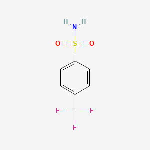 Chemical structure of 4-(Trifluoromethyl)benzenesulfonamide