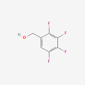 Chemical structure of 2,3,4,5-Tetrafluorobenzyl Alcohol