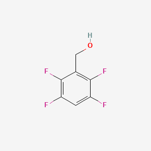 Chemical structure of 2,3,5,6-Tetrafluorobenzyl Alcohol