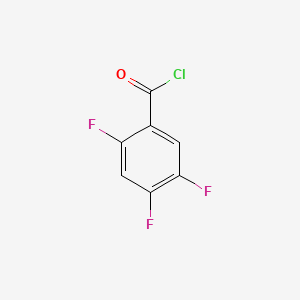 Chemical structure of 2,4,5-Trifluorobenzoyl Chloride
