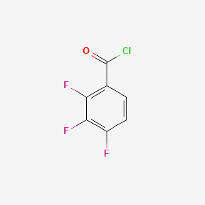 Chemical structure of 2,3,4-Trifluorobenzoyl Chloride